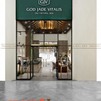 Thiết kế cửa hàng ngọc GOD JADE VITALIS tại TP Vinh Nghệ An